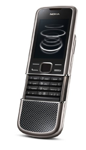 Nokia 8800 Carbon Arte - Teléfono móvil libre (UMTS, Bluetooth, MP3, juegos, cámara con 3,2 Mpx), color negro [Importado de Alemania]