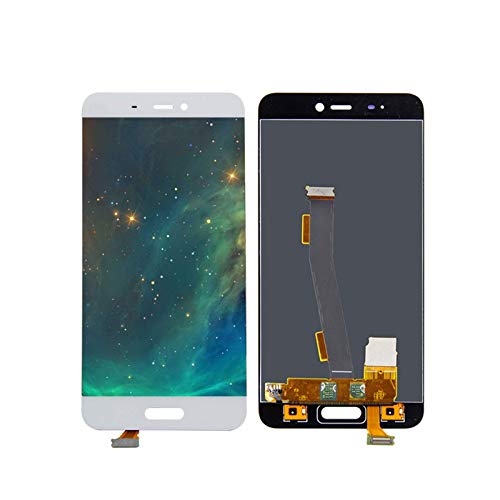 Pantalla de teléfono compatible con pantalla LCD Xiaomi Mi5 de 5.1 pulgadas con pantalla táctil digitalizador + marco con herramientas para mi 5 LCD 1920 x 1080 pantalla táctil (color blanco con