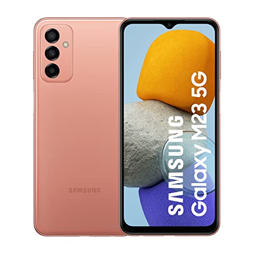Samsung Galaxy M23 5G (128 GB) Rosa – Teléfono Móvil Android, Sin Tarjeta SIM, Smartphone con 4 GB de RAM (Versión Española)