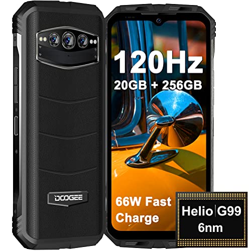 DOOGEE S100 Teléfono Móvil Resistente, 10800mAh 66W Impermeable Smartphone, 20+256GB Helio G99 108MP+20MP +Visión Nocturna, Teléfono Todoterreno 6.58