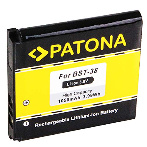 PATONA Bateria BST-38 Compatible con Sony Ericsson C510 C905 K770i K850i R306