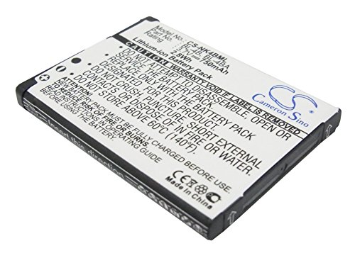 CS-NK4BML Baterías 750mAh Compatible con [Nokia] 1606, 2505, 2630, 2660, 2760, 3606, 5000, 6111, 7070 Prism, 7088, 7360, 7370, 7373, 7500, 7500 Prism, N76 sustituye BL-4B, para BL-4BA