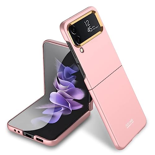 LIUZIHAN Funda para Samsung Galaxy Z Flip 4. Ultra Slim y Resistente Huellas Dactilares Mate Anti-arañazos y Antideslizante Sedoso, Caso Fundas para Samsung Galaxy Z Flip 4.(Oro Rosa)