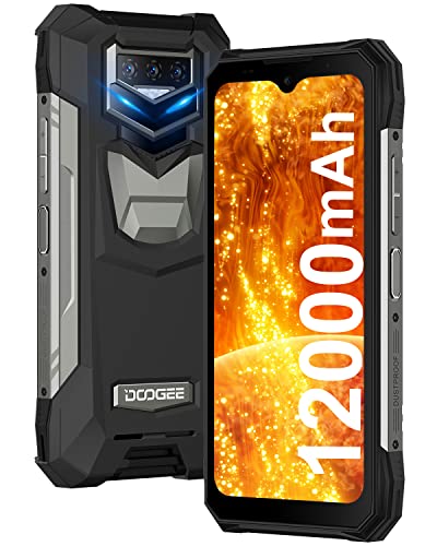 DOOGEE S89 Pro Móvil Resistente 12000mAh, 8GB + 256GB, Cámara Triples 64MP+Visión Nocturna 20MP, 6.3 FHD+, IP68/IP69K 4G Telefono Móvil Android 12, OTG/NFC/GPS, Carga Inalámbrica, S89 Pro Negro