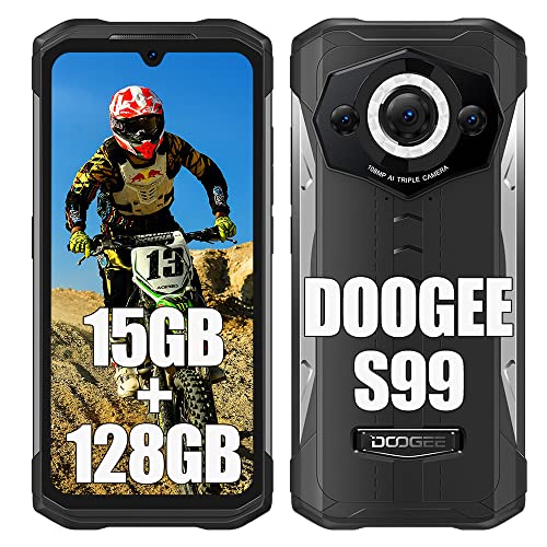 DOOGEE S99 Teléfono Móvil Resistente 2023, 15GB+128GB, 108MP+64MP Visión Nocturna Cámara por Infrarrojos, 6000mAh, 6.3