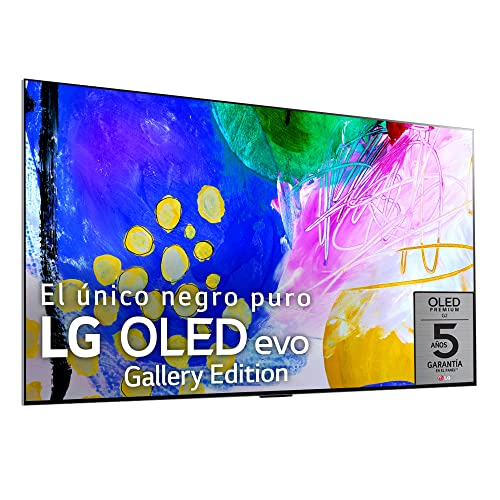 LG Televisor OLED65G26LA - Smart TV webOS22 65 pulgadas (164 cm) 4K OLED evo Gallery Edition, Procesador Inteligente 4K a9 Gen 5 IA, compatible formatos HDR, HDR Dolby Vision, Dolby Atmos, TV Gaming