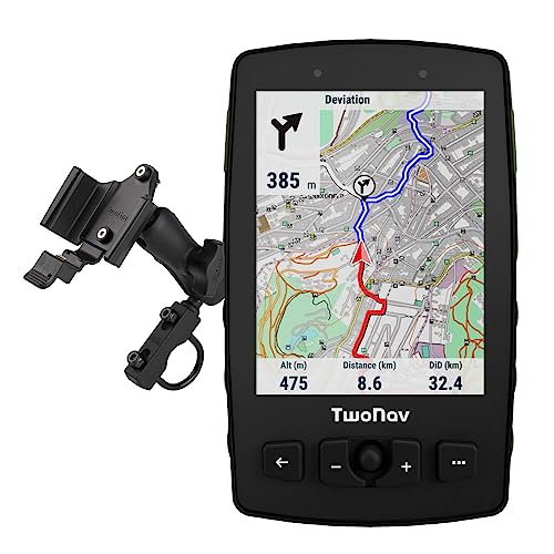 TwoNav Aventura 2 Plus Motor, navegador GPS on-Road y Off-Road con Pantalla 3.7 Pulgadas para Moto, Coche, 4x4, Quad con mapas incluidos. Color Verde