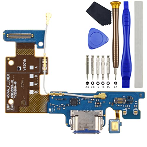 VEKIR LM-V500XM Replacement USB Charging Port Flex Cable for LG V50 ThinQ 5G with Microphone Aerial USB Type-C 3.1
