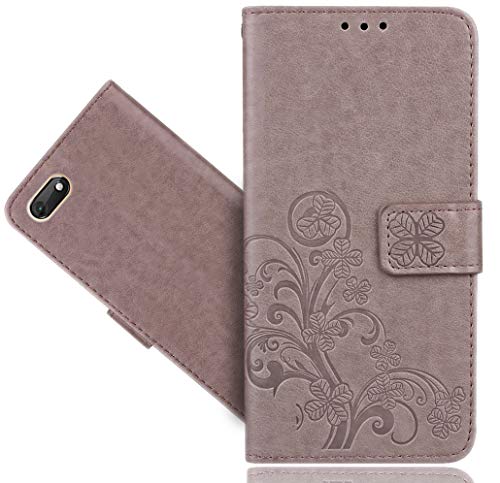 Wiko Harry 2 Funda, FoneExpert® Wallet Flip Billetera Flower Carcasa Caso Cover Case Funda de Cuero para Wiko Harry 2