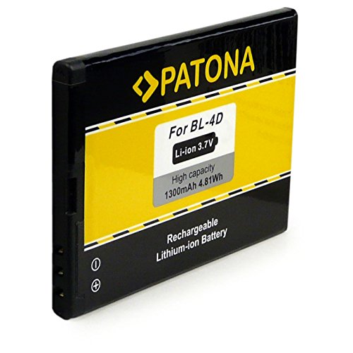 PATONA Bateria BL-4D Compatible con Nokia E5 E7 N8 N97 Mini 808 Pure View