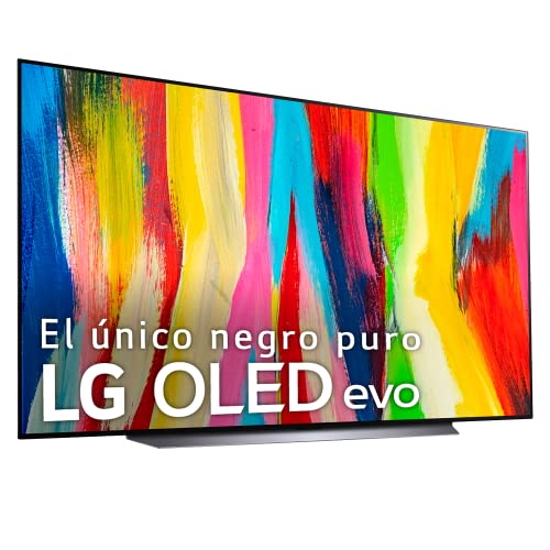 LG Televisor OLED83C24LA - Smart TV webOS22 83 pulgadas (209 cm) 4K OLED evo, Procesador Inteligente Potencia 4K a9 Gen 5 con IA, compatible formatos HDR, HDR Dolby Vision, Dolby Atmos, TV para Gaming