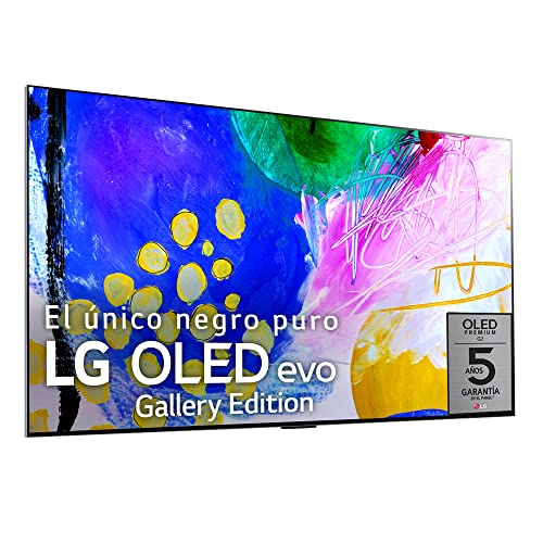 LG Televisor OLED55G26LA - Smart TV webOS22 55 pulgadas 4K (139 cm) OLED evo Gallery Edition, Procesador Inteligente 4K a9 Gen 5 IA, compatible formatos HDR, HDR Dolby Vision, Dolby Atmos, TV Gaming