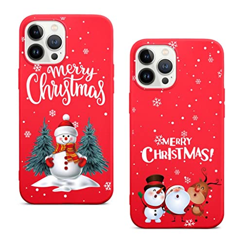 Phoona [2 Piezas] Navidad Funda para Xiaomi Poco X3 / X3 NFC 4G / X3 Pro 6,67