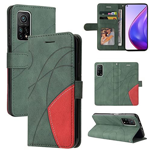 Xiaomi Mi 10T & Xiaomi Mi 10T Pro Funda, Funda de Cuero PU Xiaomi Mi 10T & Xiaomi Mi 10T Pro Carcasas Flip Case Cover con Función de Soporte Plegable Ranuras para Tapa Tarjetas Magnético Carcasa