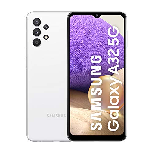 Samsung Galaxy A32 5G (128 GB) Blanco - Smartphone Android de 4GB RAM, Teléfono Móvil Libre con Carga rápida, Batería de 5000 mAh y pantalla de 6,5'' [Versión ES]