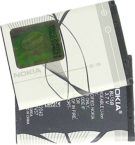 Nokia BL-5B - Batería de Iones de Litio (760 mAh)