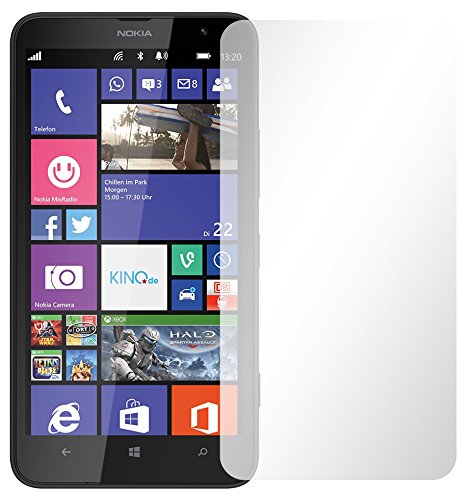 Slabo 2 x Protector de Pantalla para Microsoft Nokia Lumia 1320 lámina Protectora de Pantalla Ultra Transparente Invisible