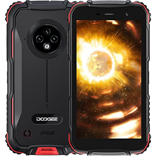 DOOGEE S35 Movil Resistente Agua y Golpes, 4G Movil Barato Android 11 Smartphone Barato 512 GB (SD), 4350mAh Batería, 13MP Triple Cámara, 3GB + 16GB, Telefono Antigolpes IP68, 5.0