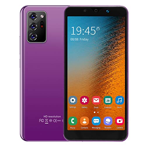 KIKYO Smartphone, Note30 Plus Moviles Baratos HD Cámara Cara Teléfono Inteligente Pequeño 512MB+4GB 5.72in Desbloquear Teléfono Inteligente(Purple)
