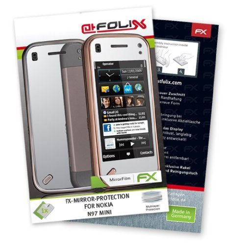 FoliX FX-Mirror - Protector de pantalla con efecto espejo para Nokia N97 mini