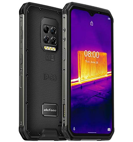 Ulefone Armor 9 Móvil Resistente, Cámara de Imagen Térmica FLIR®, Cámara Trasera 64MP, Android 10 Smartphone Antigolpes IP68 IP69K, Helio P90 Octa-Core 8GB RAM 128GB, FHD + 6.3 '', NFC, GPS Dual SIM