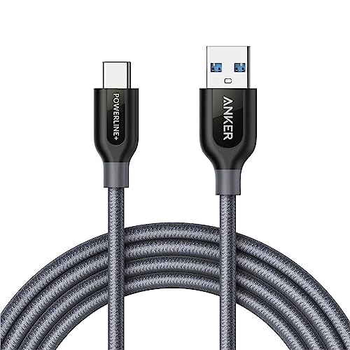 Anker Powerline - Cable USB C a USB 3.0 de alta durabilidad para Galaxy Note 8, S8, S8+, S9, iPad Pro 2018, MacBook, Sony XZ, LG V20 G5 G6, HTC 10, Xiaomi 5 y más