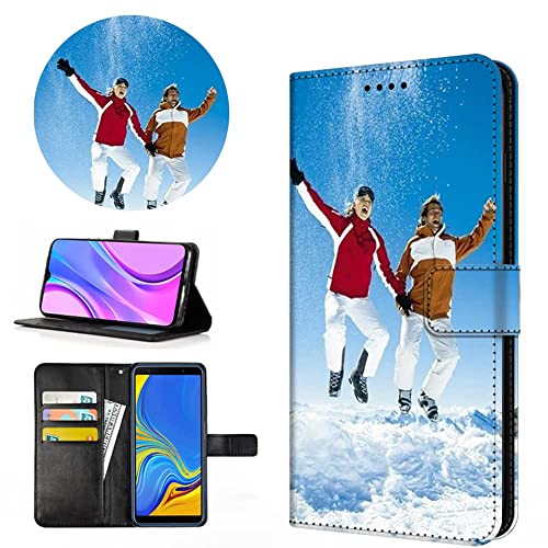 Funda de piel personalizada para Huawei P50 P40 P30 P20 Lite Mate 30 Pro P Smart 2019 Honor 30 40 50 60 Pro X9 X30 Magic 4 Flip Cover Negro