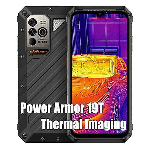 Ulefone Power Armor 19T 4G Móvil Resistente 2023, MTK G99 17GB+256GB, 108MP+Cámara de Imagen térmica, 6.58