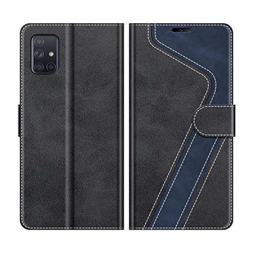 MOBESV Funda para Samsung Galaxy A51, Funda Libro Samsung A51, Funda Móvil Samsung Galaxy A51 Magnético Carcasa para Samsung Galaxy A51 Funda con Tapa, Negro