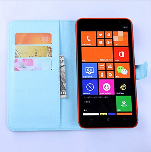 NEKOYA Funda Microsoft Lumia 1320, Funda Piel para Microsoft Lumia 1320,Cubierta Interior TPU,Soporte Plegable,Ranuras para Tarjetas,Funda Cierre magnético para Nokia Lumia 1320