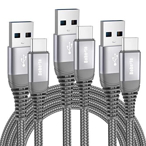 Cable USB Tipo C [3Pack,0.3M+1M+2M],Cable Cargador USB C para Xiaomi Redmi Note 11 10 7 8 Pro 8T 9,Mi 12 11T Lite 10T 10 Pro 9T A3,Samsung Galaxy A12 A13 S20 FE S21 Plus A20E A51 A71,A5 2017,A8 2018