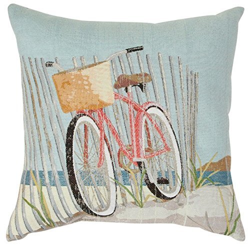 B Lyster Tienda Nantucket Bicicleta # 6023 W 18 x 18 Funda de Almohada de decoración para el hogar Funda de cojín