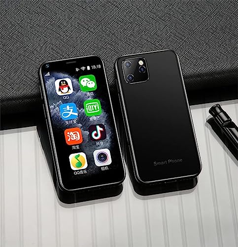 Cuifati XS11 2.5in Super Mini Smart Phone, Teléfono Celular Desbloqueado Android 6.0 1GB RAM 8GB ROM 2023 Regalos de Teléfono de Año Nuevo para Niños (Negro)