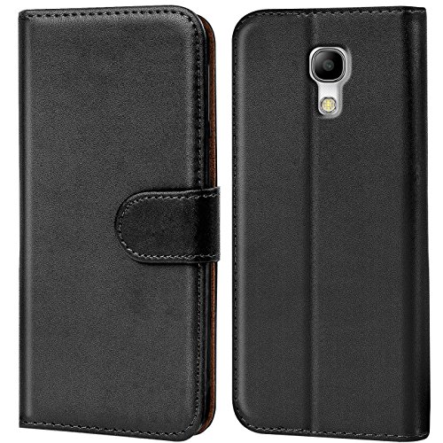 Verco Funda para Samsung Galaxy S4, Telefono Movil Case Compatible con Galaxy S4 Libro Protectora Carcasa, Negro